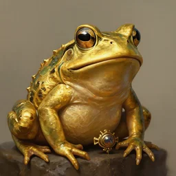 fanatic sect acolyt of a golden frog god, d & d, fantasy, portrait, digital painting, trending on artstation, concept art, sharp focus, illustration, art by artgerm and greg rutkowski and magali villeneuve