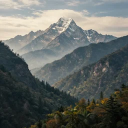 mountains landscape as a fantasy art.