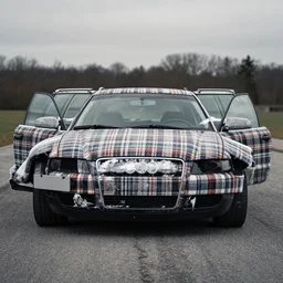 Flannel-made Audi A4 B6 Avant (2002) made out of flannel