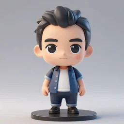 rodrigo duterte as a nendoroid, 3 d octane render,