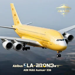Airbus a380 made of cheese, high quality aviation photograph, award winning