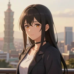 portrait, taipei, a beautiful detailed anime illustration, octane render split lighting 8 k volumetric ambient studio lighting, cinematic