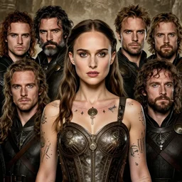 natalie portman, legendary warrior, fighter, lord of the rings, tattoos, decorative ornaments, battle armor, by omar ortiz, carl spitzweg, ismail inceoglu, vdragan bibin, hans thoma, greg rutkowski, alexandros pyromallis, perfect face, finely detailed, centered, rule of thirds, realistic shading, photorealism