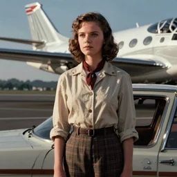 a movie still from the modern film the rocketeer featuring young jennifer connelly in her role as jenny blake. - hd