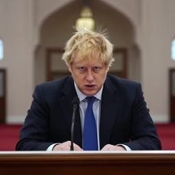 boris johnson in a mosque
