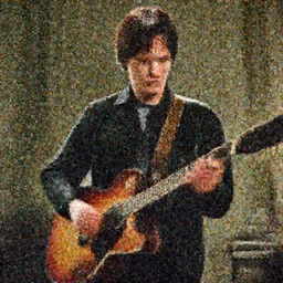 Marty McFly playing guitar
