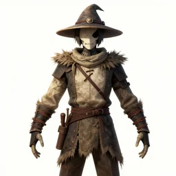 warrior scarecrow, symmetrical, highly detailed, digital art, sharp focus, trending on art station, anime art style