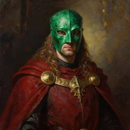 greg manchess oil matte portrait painting, mage in rad mantle and full emerald mask, enigmatic, powerful medieval, fantasy, wonderful masterpiece highly detailed, dark fantasy, beautiful cinematic light deep focus, elegant, digital painting, smooth, sharp focus, golden ratio, dramatic illumination, ultra realistic, 4 k, art by greg rutkowski wlop rossdraws