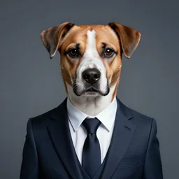 a dog gentleman ~ photorealistic ~ digital art ~ cool ~