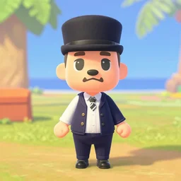 Tommy from Peaky Blinders in Animal Crossing