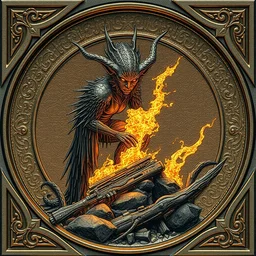 album cover of metal fiend token by akihiko yoshida