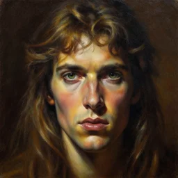 detailed portrait of mind blown intricate, hyper detailed, realistic, oil painting, by julie bell, frank frazetta, cinematic lighting