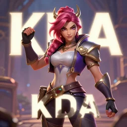a still of Lux (League of Legends) in a KDA music video, 3d render, octane render, 4K resolution