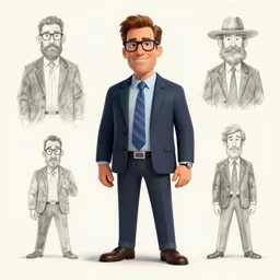 concept art for a Dr. Phil character