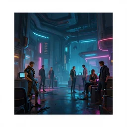 photo environement cyberpunk indoor : 4, 4 k rtx hdr volume light concept studio matte painting environement digital illustration style cyberpunk 2 0 7 7 artstation artur tarnowski, mihai muscan, marcin tomalak, marta leydy, marcin stepien, charlotte hughes, zuzanna dabrowa neon bioluminiscence