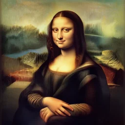 monalisa in the style of Gustave Doré