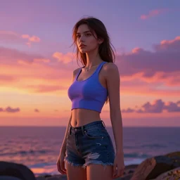 neon sunset, octane render, dynamic lighting, hyperrealistic, by Alena Aenami, Artstation