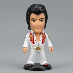 elvis plastic figurine bobblehead toy