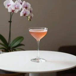 5 5 mm photo of best long cocktail on a zen minimalist white table with elegant orchids houseplants in the background. highly detailed 8 k. intricate. lifelike. soft light,