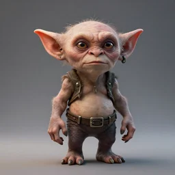 a goblin, realistic, award winning render, studio lighting, detailed, 8k, HD, 3d, hyper realistic, octane render, cycles render,