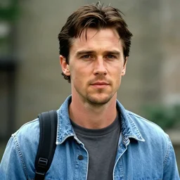 Christian Bale in 1992, 90's style picture