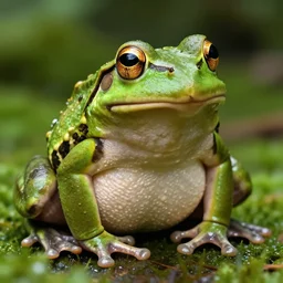 frog with a muscular body
