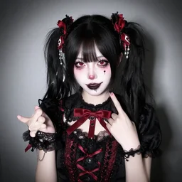 goth clowngirl