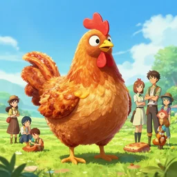 background only, infinity chicken with people being fez, in bacon incrusted of legends official fanart behance hd by jesper ejsing, by rhads, makoto shinkai and lois van baarle, ilya kuvshinov, rossdraws global illumination