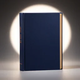 studio portrait of a book, navy and burn orange shades, 8 k, studio lighting, key light, back light