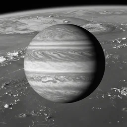the planet jupiter colliding with planet earth, photo taken from the surface of planet earth, black and white spielberg 3 5 mm film cinematic 4 k