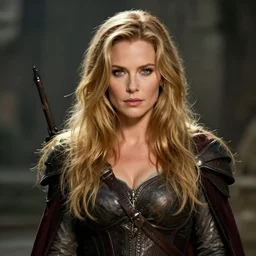 michelle pfeiffer portrait as a dnd character fantasy art.