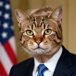cat donald rumsfeld, photo, detailed, 4 k