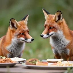 fox and Marten speaking about food
