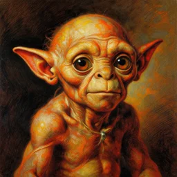 a beautiful portrait painting of humanlike gollum, by diego velazquez, beautiful composition and structure, high contrast, high saturation, vivid ember colors, cross hatching featured on artstation, shading study, lighting study, studio lighting