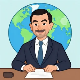 Mr. Bean as president of the world