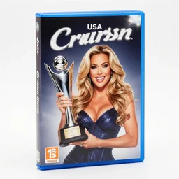 photo of Cruisn USA game box with Carmen Electra on the cover holding a trophy