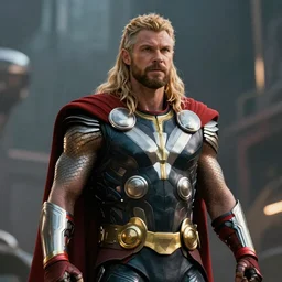 Thor from Marvel movie, hyper realistic, octane render, hyper detailed, cinematic lighting, movie scene, epic, realistic lighting. Highly detailed, epic, cinematic, 8k
