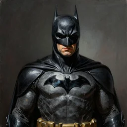an ultra - realistic portrait painting of batman in the style of frank frazetta. 4 k. ultra - realistic. highly detailed. dark fantasy. epic lighting.