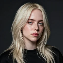 portrait of billie eilish by greg rutkowski