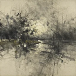 beautiful abstract scene!! oil and charcoal, complementary colors, serenity, well balanced composition, delicate and precise brushwork, paper crumpled texture, xintricate, highly detailed, wide angle, sharp focus, dramatic lighting, scattering, 8 k. art by oteiza and cezanne and anders zorn