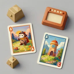 game asset of card game artwork, in gouache detailed paintings, props, stylized, 2 d sprites, kitbash, arcane, overwatch, blue and pink color scheme, 8 k, close up