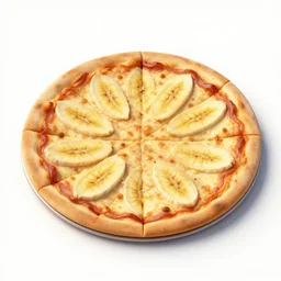 a banana pizza