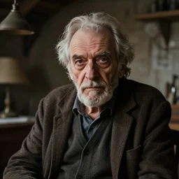 an art critic, smug, ugly old man, living in his mothers basement, who loves midjourney ai