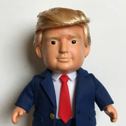 Trump as Saw doll