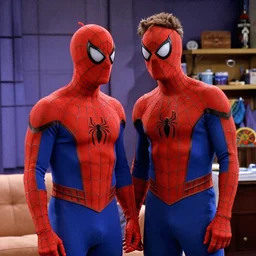 Spiderman guest staring on 90's sitcom, Friends.