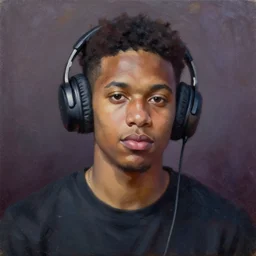 portrait of twitch streamer vinny vinesauce, oil painting