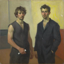 a painting in the style of jan goeree and in the style of liam wong.