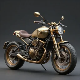 a warforged steampunk superbike, realistic render, 4 k,