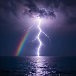 galactic rainbow lightning water