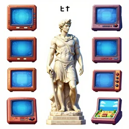 greek statue, game 2 d, neo geo, game maker, props, spritesheet